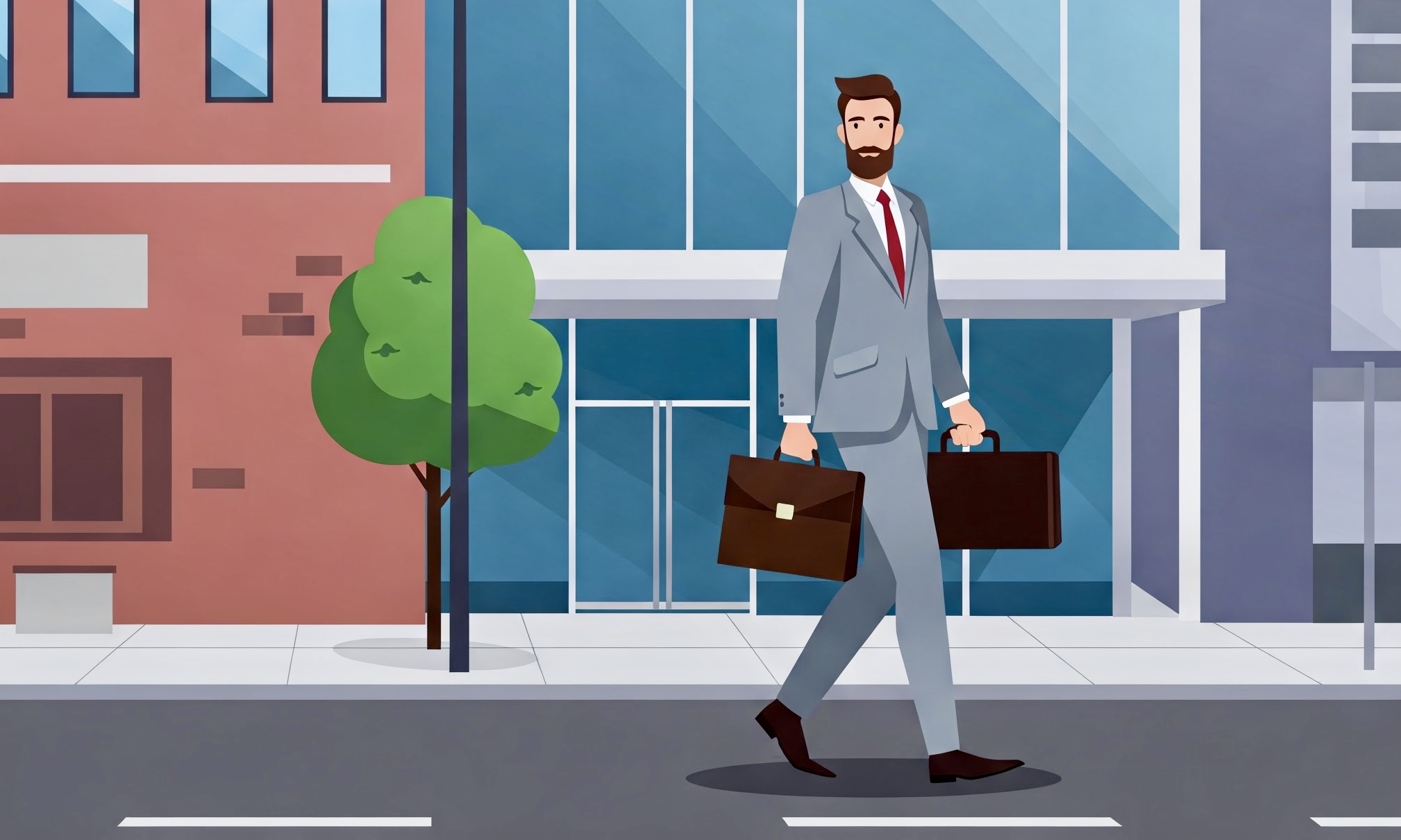 photo of Dual briefcase an urban professionaL